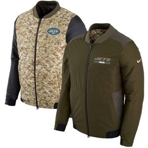 NY Jets Salute to Service Reversible Bomber Jacket